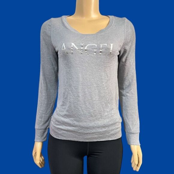 Victoria’s Secret Supersoft Ángel print Pullover Oversized thing sweater gray Xs - Picture 3 of 4